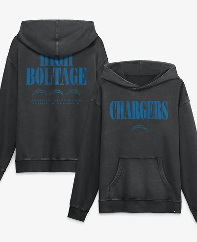 Fanatics Men's Black Los Angeles Chargers Relaxed Intense Rivalry French Terry Hoodie