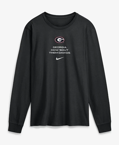 Nike Men's Black Georgia Bulldogs 2026 Sideline Dri-FITLong sleeves T-Shirt
