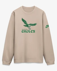 Nike Men's Sand Philadelphia Eagles I-Formation Rewind Club Crew Sweatshirt