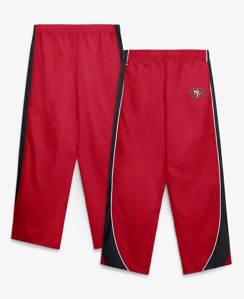 Fanatics Women's Scarlet/Black San Francisco 49ers Team First Backwards Lateral Nylon Pants