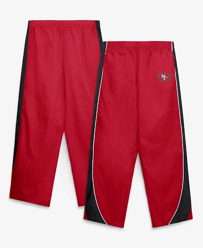 Fanatics Women's Scarlet/Black San Francisco 49ers Team First Backwards Lateral Nylon Pants