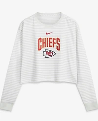 Nike Women's White Kansas City Chiefs Loose Fit Crop Top