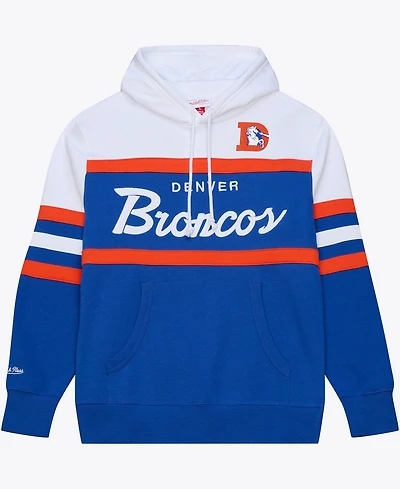 Mitchell & Ness Men's Royal Denver Broncos Head Coach Hoodie