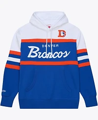 Mitchell & Ness Men's Royal Denver Broncos Head Coach Hoodie