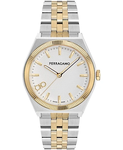 Ferragamo Men's Two-Tone Stainless Steel Bracelet Watch 40mm