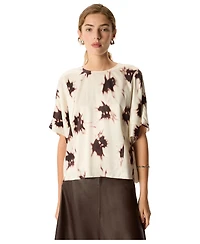 Whistles Women's Shadow Floral Viscose Blouse