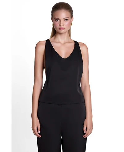 Leau Women's Suri Satin Racerback Top