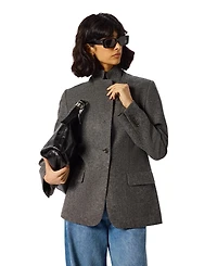 Whistles Women's Herringbone Wool Blazer
