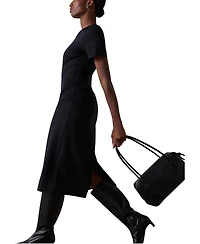 Whistles Women's Ponte Detachable Lace Dress