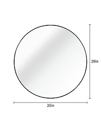 Busdays 20 Inch Round Bathroom Mirror Wall Mounted