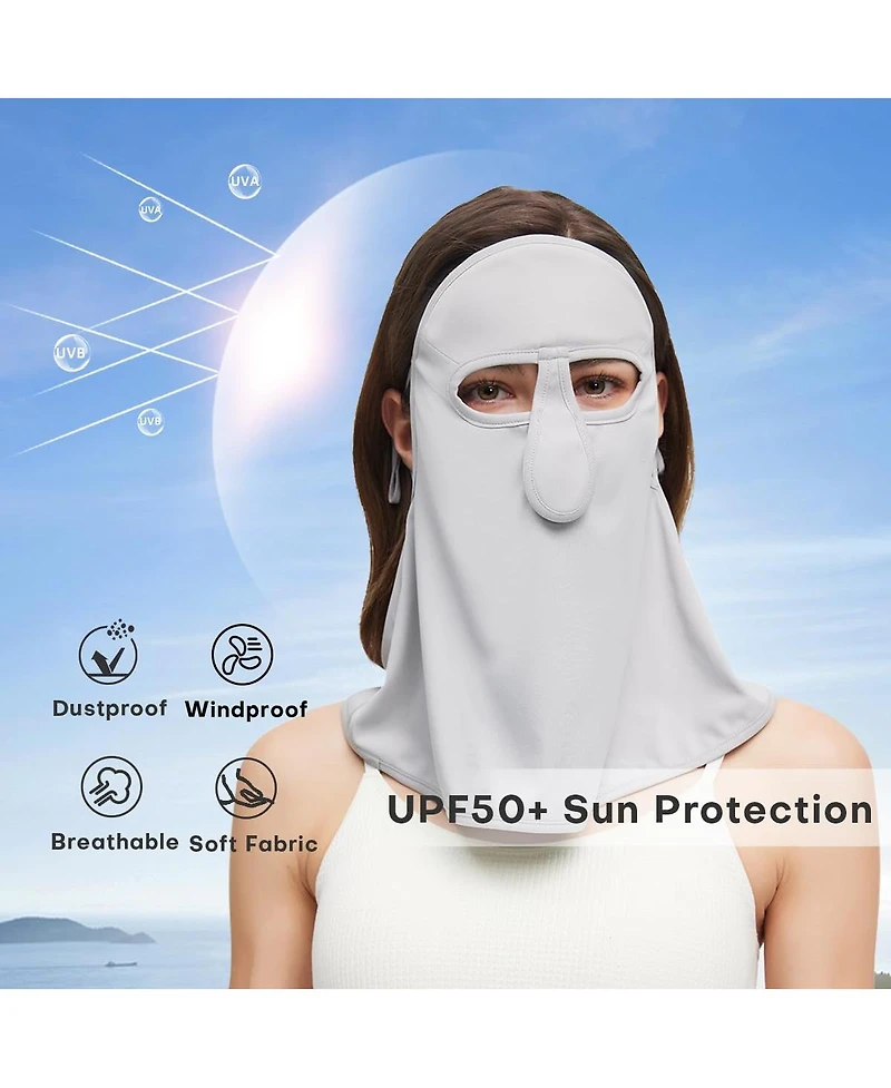 Piscifun UPF50 Plus Sun Protection Neck Gaiter Face Mask Balaclava Bandana With Ear Loops