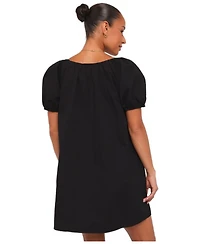 Petal and Pup Women's Marty V-Neck Short-Sleeve Mini Dress
