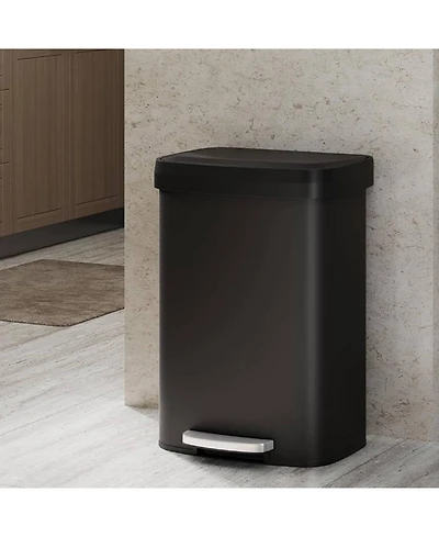 gaomon Gal Step-on Kitchen Stainless Steel Trash Can
