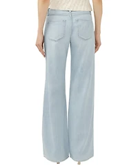 Silver Jeans Co. Women's Suki Mid Rise Curvy Fit Wide-Leg