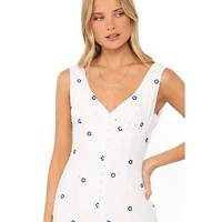 Petal and Pup Women's Luellen V-Neck Sleeveless Floral-Print Midi Dress