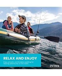 Intex 69625E 54 Inch Paddle 2 Piece Dual Purpose Inflatable Boat Oars, Pair