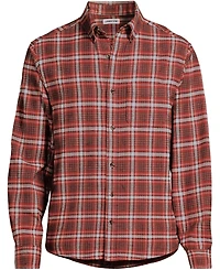 Lands' End Men's Long Sleeve Classic Fit Flagship Flannel Shirt