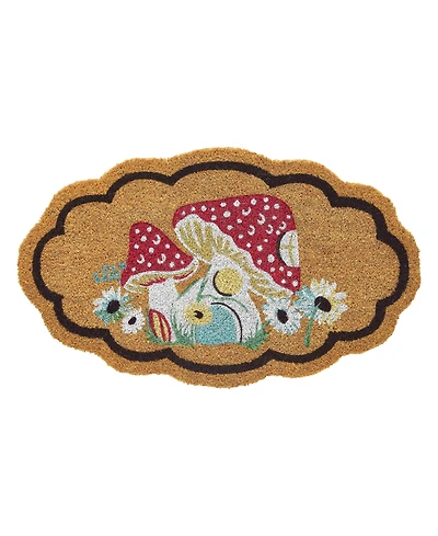 Vcny Home Scallop Edge Outdoor Coir Doormat, 18" x 30"