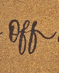 Vcny Home Shoes Off Please Outdoor Coir Doormat, 18" x 30"