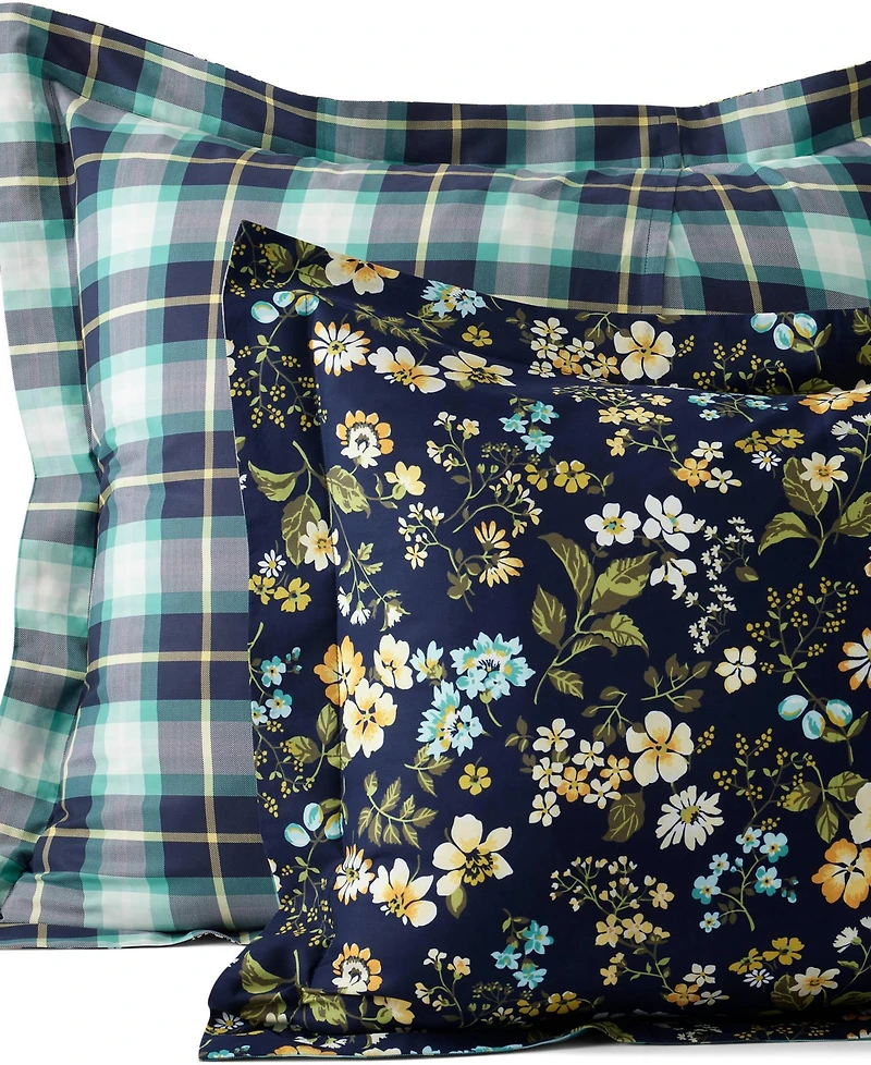Lands' End 300 Thread Count Cotton Smooth Percale Pillow Sham