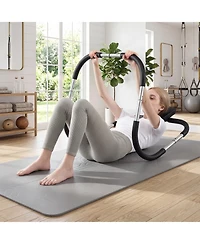 Gymax Portable Ab Trainer Fitness Crunch Workout Exerciser with Headrest Home Office Gym
