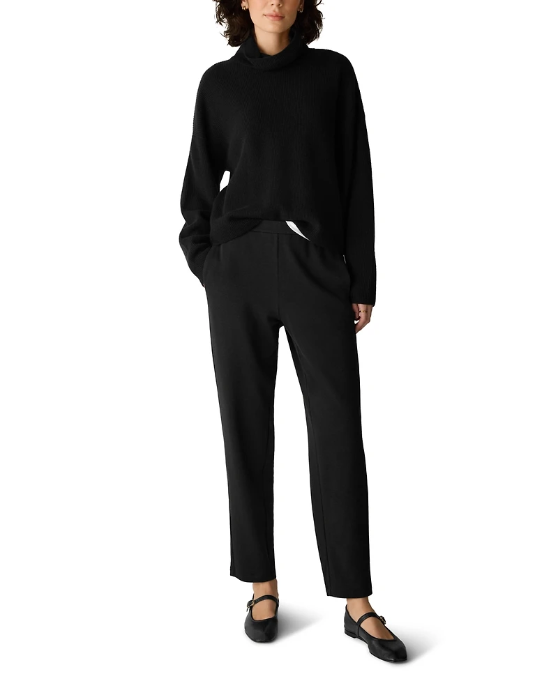 Eileen Fisher Women's Hug Slouchy Brushed Terry Ankle Pant