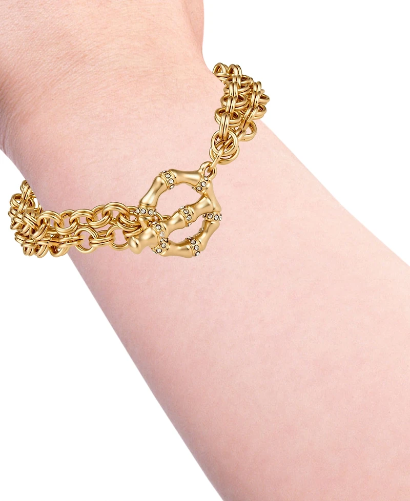 Guess Gold-Tone Toggle Chain Bracelet