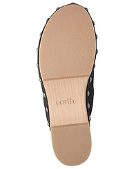 Earth Women's Kimber Leather Studded Block Heel Clogs
