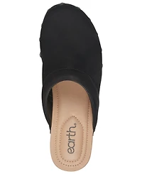 Earth Women's Kimber Leather Studded Block Heel Clogs