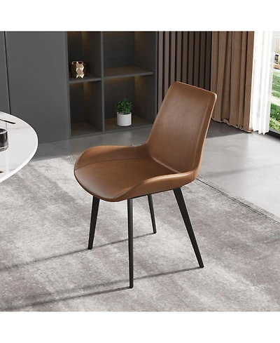 Decksplore Modern Accent Chair Seat with Sturdy Dining Chairs Metal Legs Perfect for Table Kitchen Desk