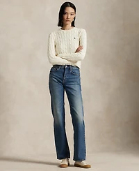 Polo Ralph Lauren Women's Cable Wool-Cashmere Crewneck Sweater