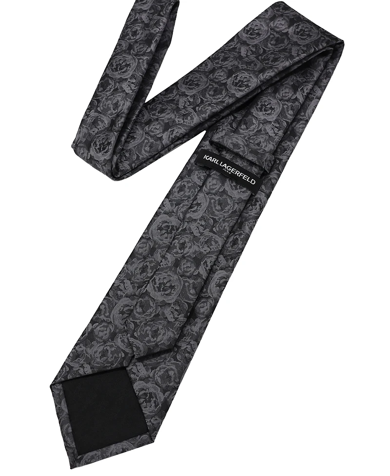 Karl Lagerfeld Paris Men's Rose Bushel Floral Classic Tie