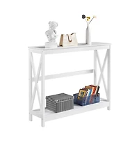Slickblue Design Console Table with Lower Shelf for Entryway Storage
