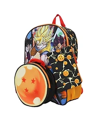 Dragon Ball Z Anime Heros 5 Piece 16 Inch Backpack Set for Boys
