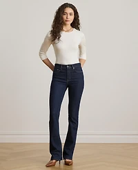 Lauren Ralph Cotton-Blend Long-Sleeve Top
