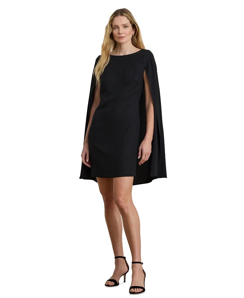 Lauren Ralph Women's Georgette Cape Dress