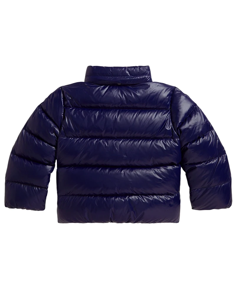 Polo Ralph Lauren Girls' 2T-6X Glossy Down Hooded Jacket