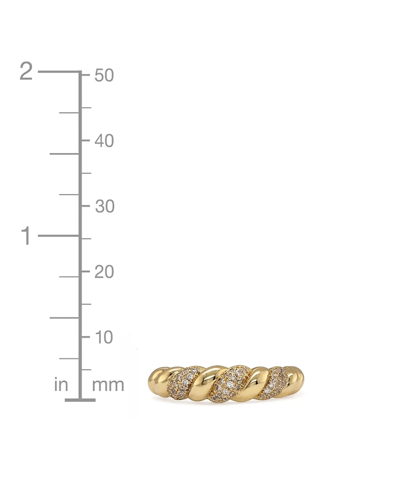 And Now This Cubic Zirconia Twisted Ring