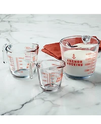 Anchor Hocking Glass 3-Piece Measuring Cup Set