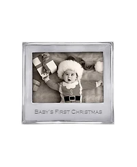 Mariposa Babys First Christmas Signature Statement Photo Frame, 5" x 7"