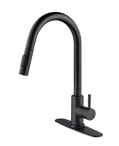 Thirtypeachy Touch Pull-Down Kitchen Faucet, Single Handle High Arc with 360degree(s) Swivel Sprayer