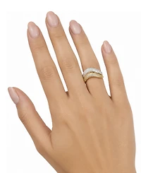 And Now This Cubic Zirconia Duo Stack Ring