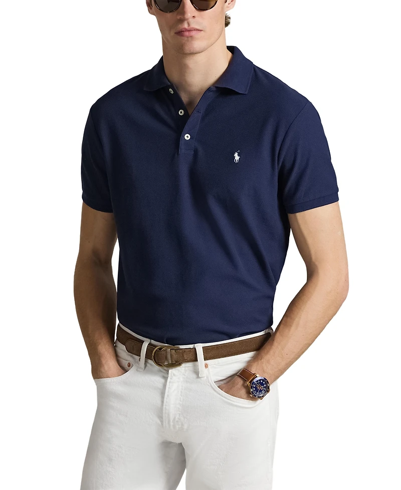 Polo Ralph Lauren Men's Custom Slim-Fit Honeycomb-Mesh Shirt
