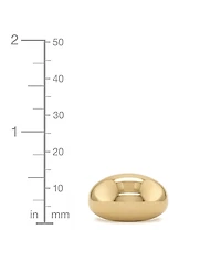And Now This Silver Plated or 18k Gold Brass Dome Ring