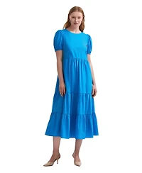 Finery London Women's Genevive Cotton Midi Tiered Dress