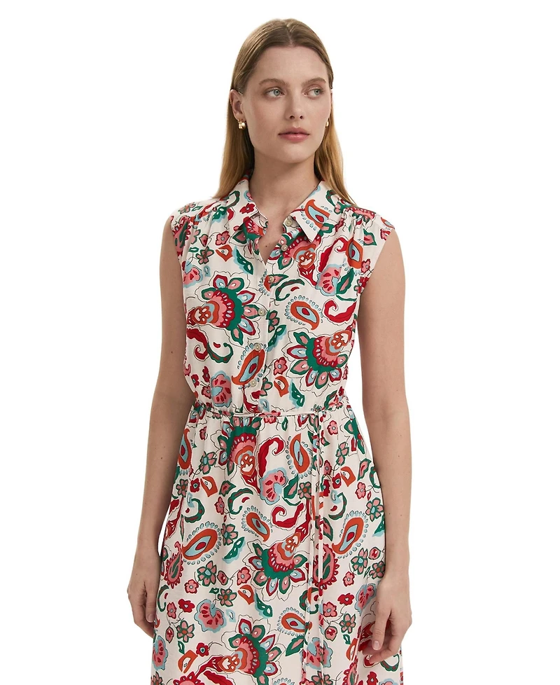 Finery London Women's Alida Floral Midi Shirt Dress