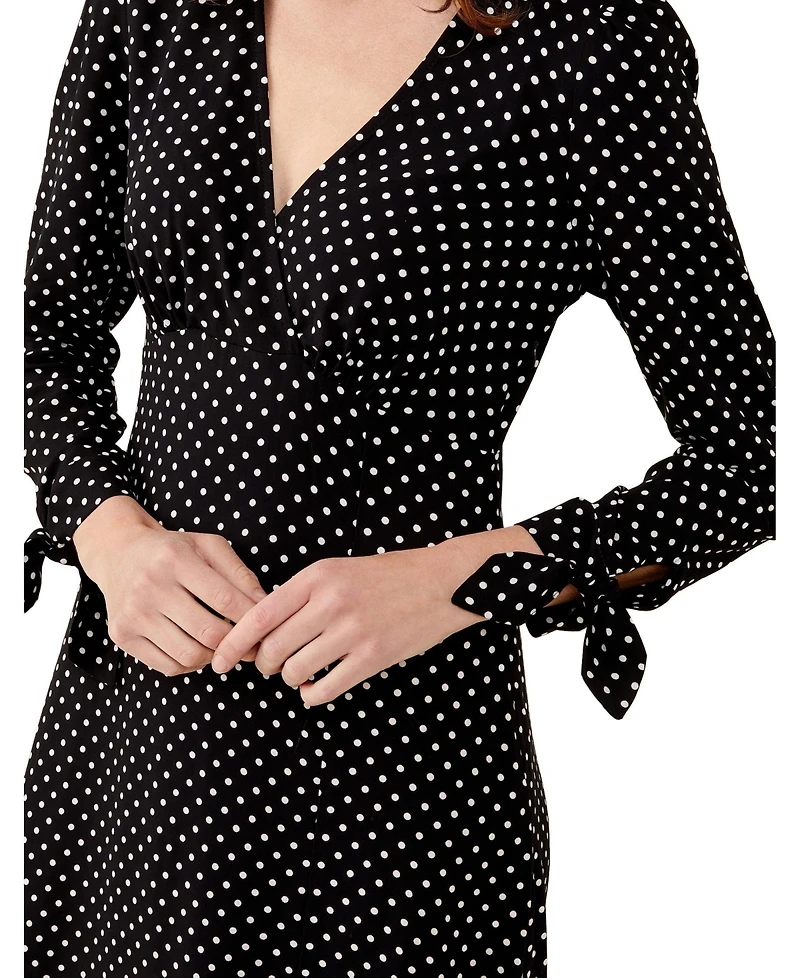 Finery London Women's Laine Polka Dot Spot Midi Dress