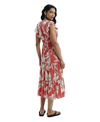 Finery London Women's Mattie V-Neck Tiered Midi Dress