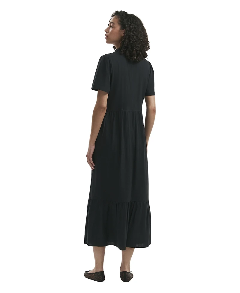 Finery London Women's Tania Linen Blend Midi Shirt Dress