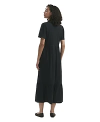 Finery London Women's Tania Linen Blend Midi Shirt Dress